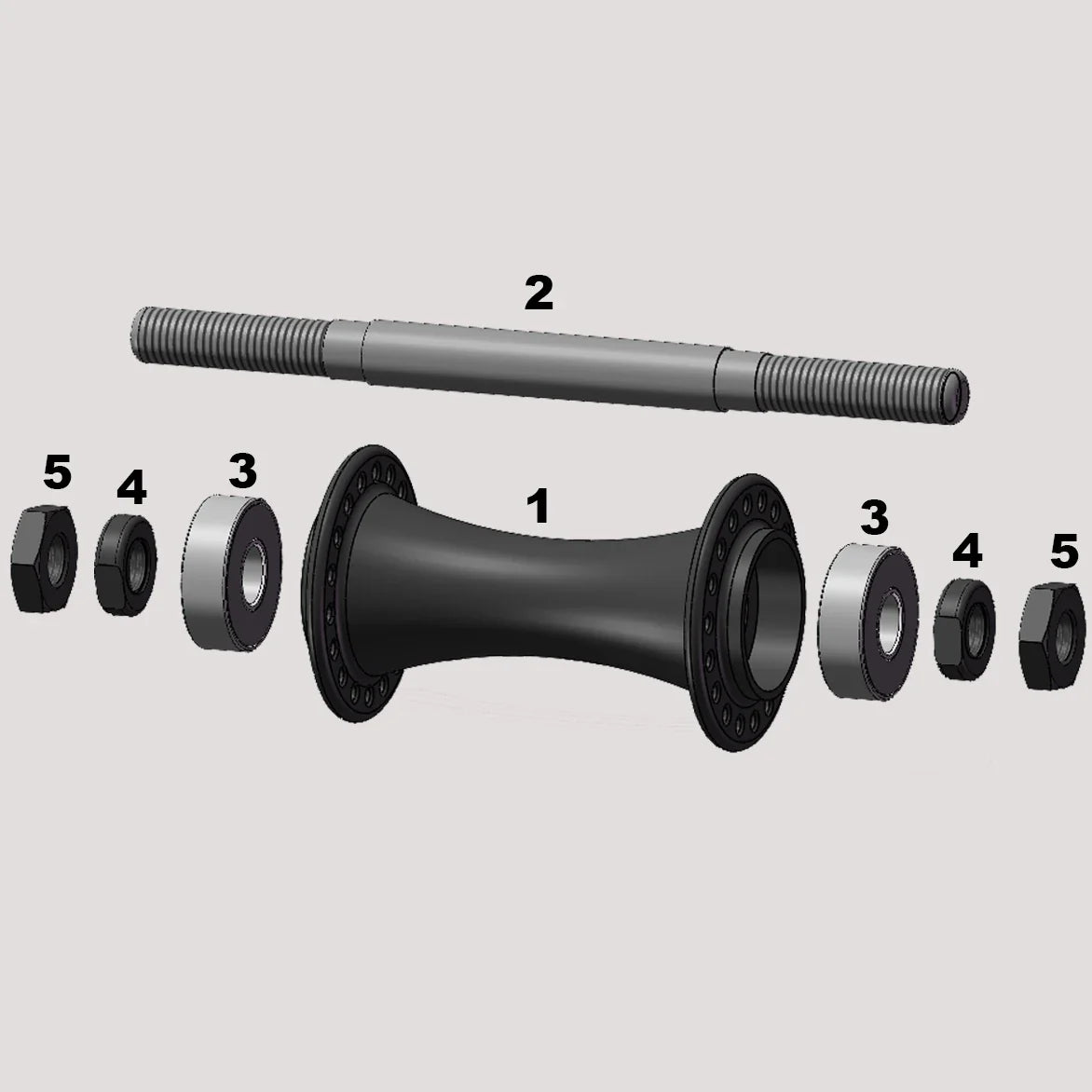 RAMPAGE FRONT HUB SMALL PARTS