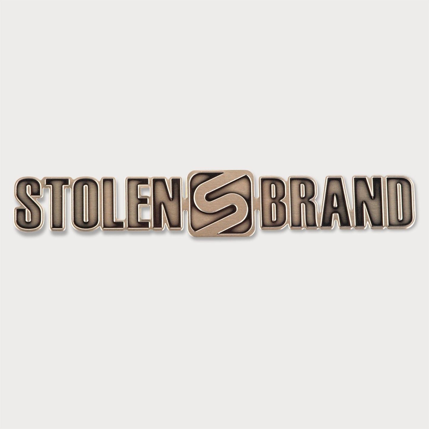 STOLEN BRAND METAL BADGE