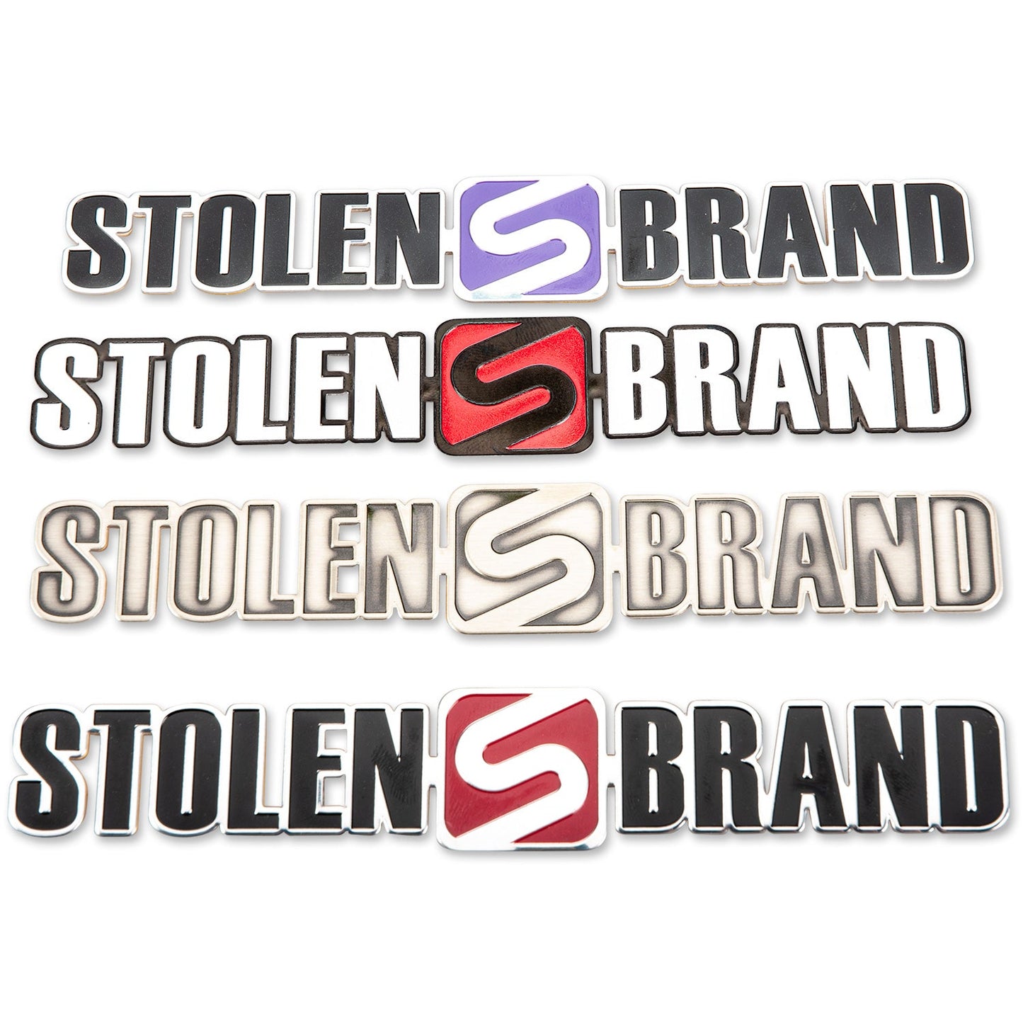 STOLEN BRAND METAL BADGE